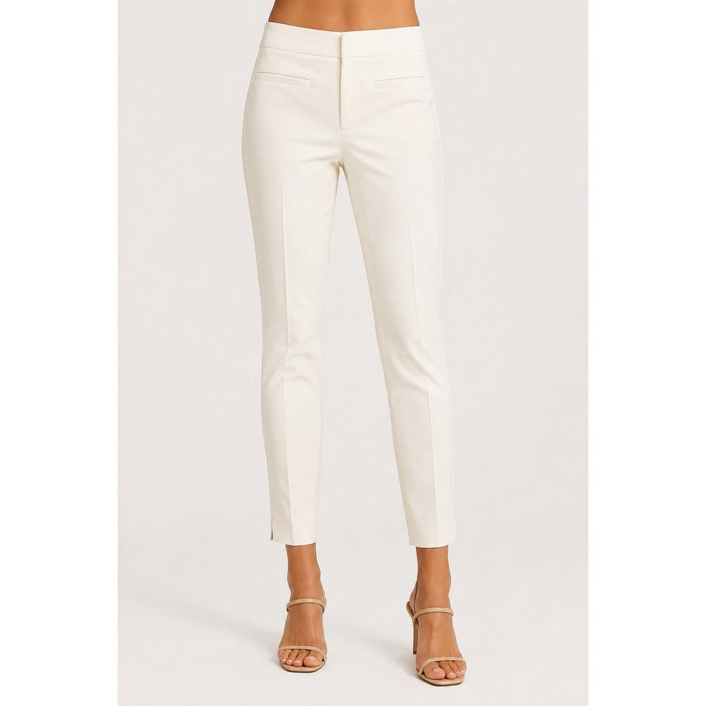 Zara Woman Skinny Fit Ankle Pants Ivory White Size US 2 EU 34 NWT